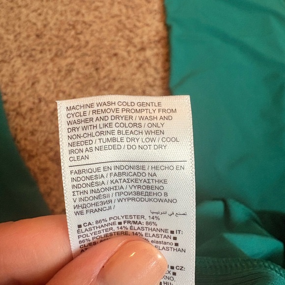 NWOT! Athleta Teal Brooklyn Ankle Pants - Picture 7 of 7